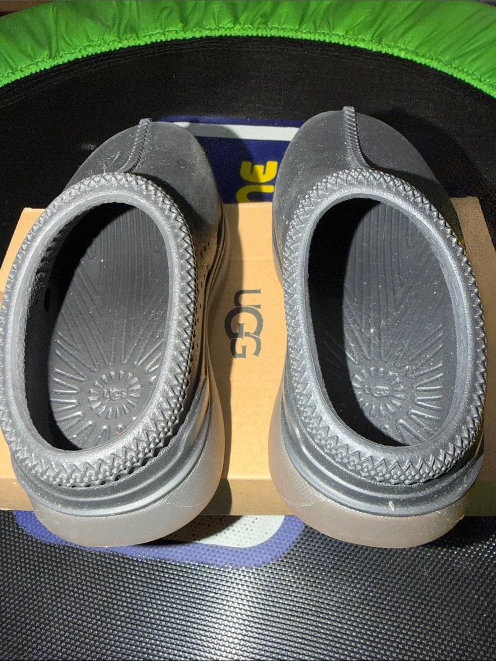 UGG Kids Black Slip-On Clogs